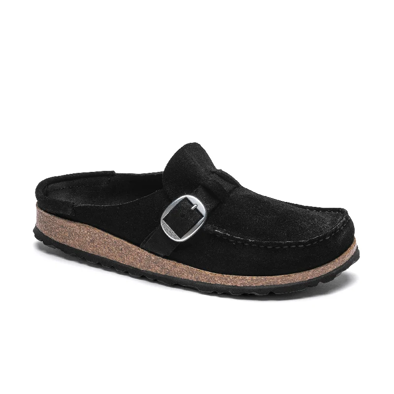 Feminine and dainty women's shoe designsBuckley Black Suede Leather
