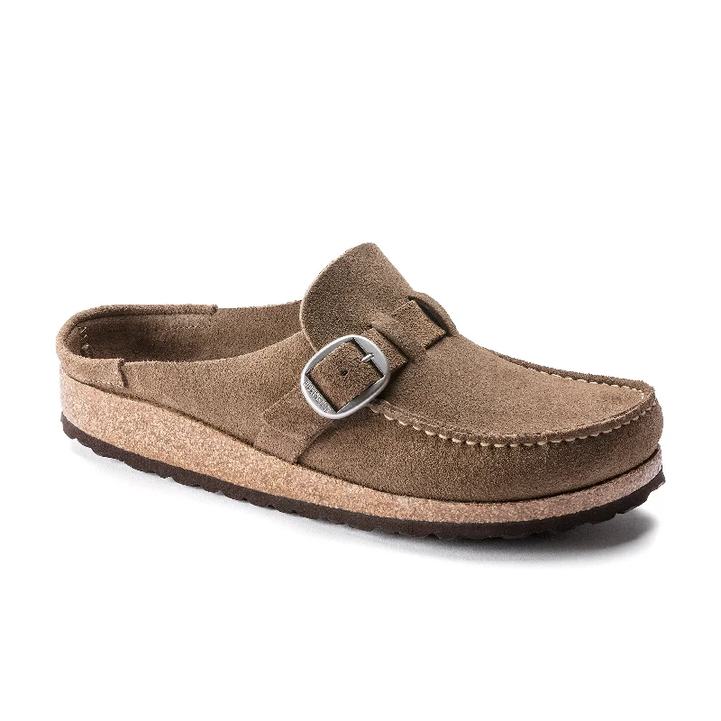 Practical and stylish women's shoes for travelBuckley Grey Taupe Suede Leather