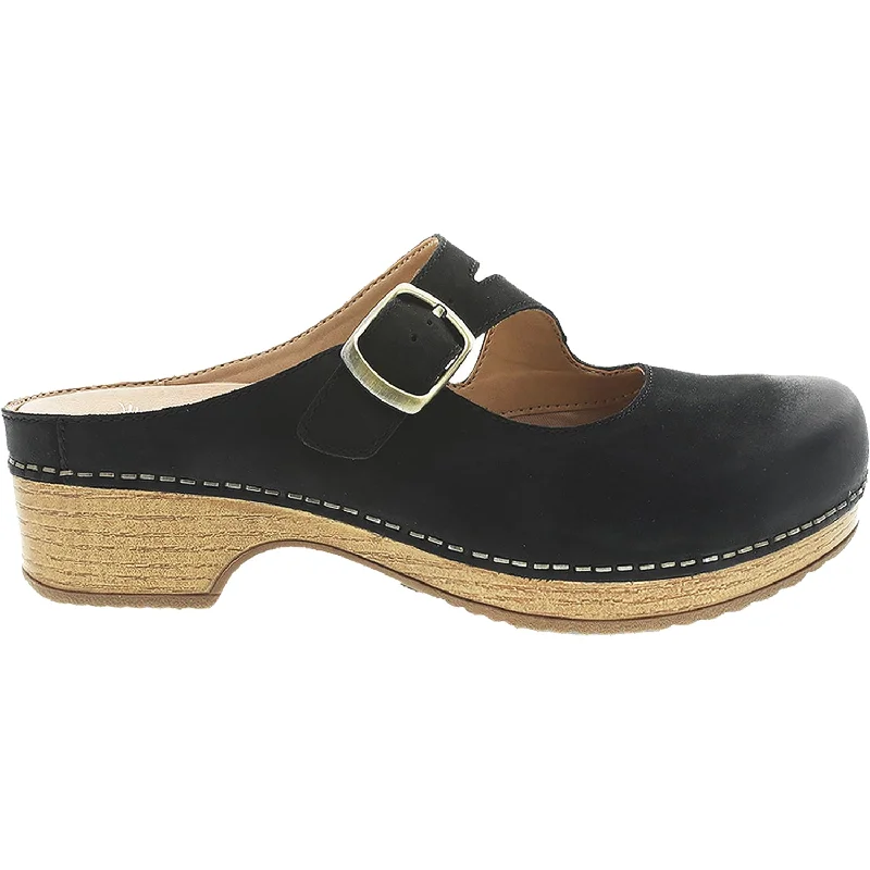 Sleek and modern women's footwear optionsWomen's Dansko Britney Black Burnished Nubuck