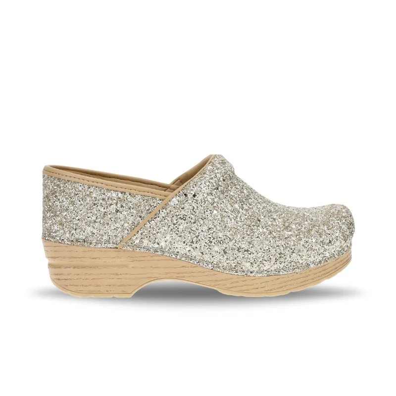 Elegant and classic women's shoes for bridal partiesDansko Women's Professional - Champagne Glitter