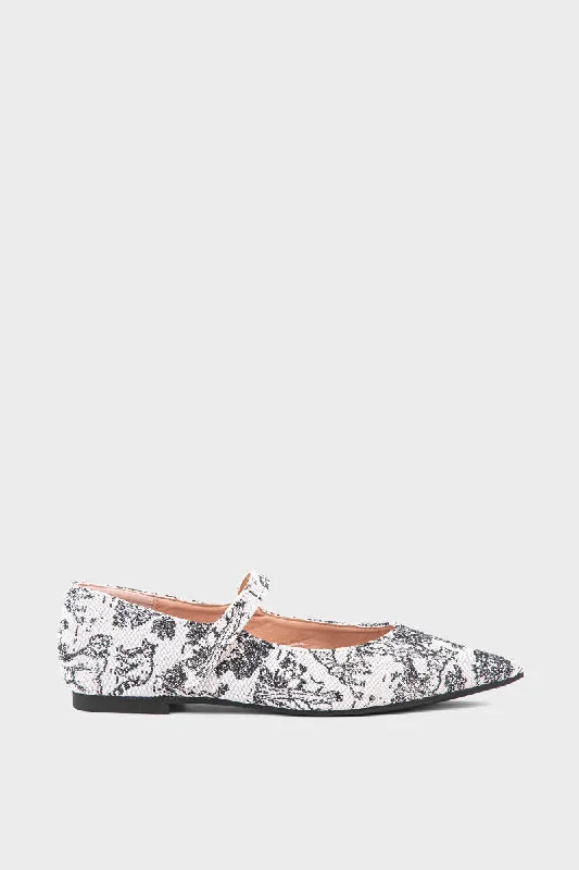 Colorful and vibrant women's shoe patternsFormal Pumps IF6019-Off White