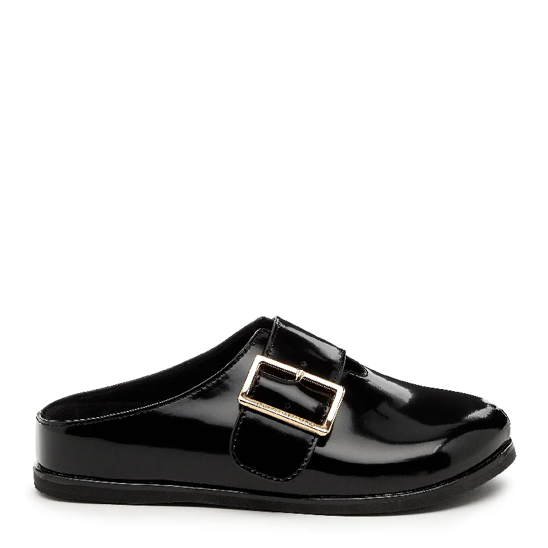 Chic and minimalist women's footwear trendsFranklin Black Clogs