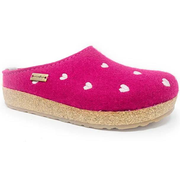 Chic and stylish women's shoes for fashion weekHaflinger Cuoricini Kardinal PINK