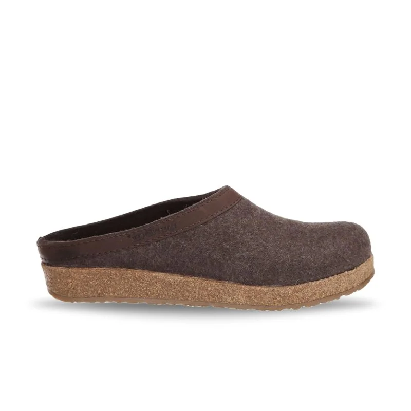 Bold and colorful women's shoes for making a statementHaflinger GZL Leather Trim Grizzly - Smokey Brown