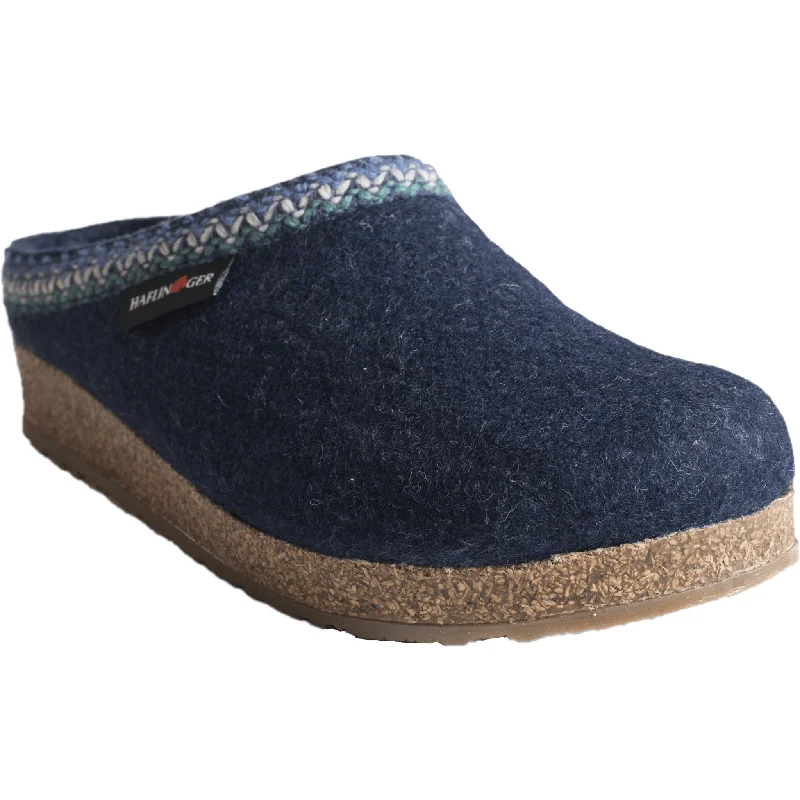 Comfy casual women's shoes for everyday wearHaflinger Zig Zag Grizzly Wool Clogs