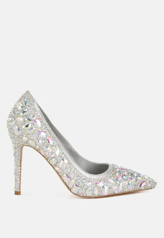 Comfortable yet fashionable women's shoesIceout Diamante & Rhinestone Embellishments Pumps