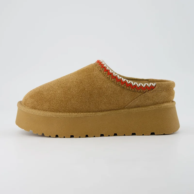 Stylish and supportive women's shoes for plantar fasciitisKabuki Cozy Platform Slippers