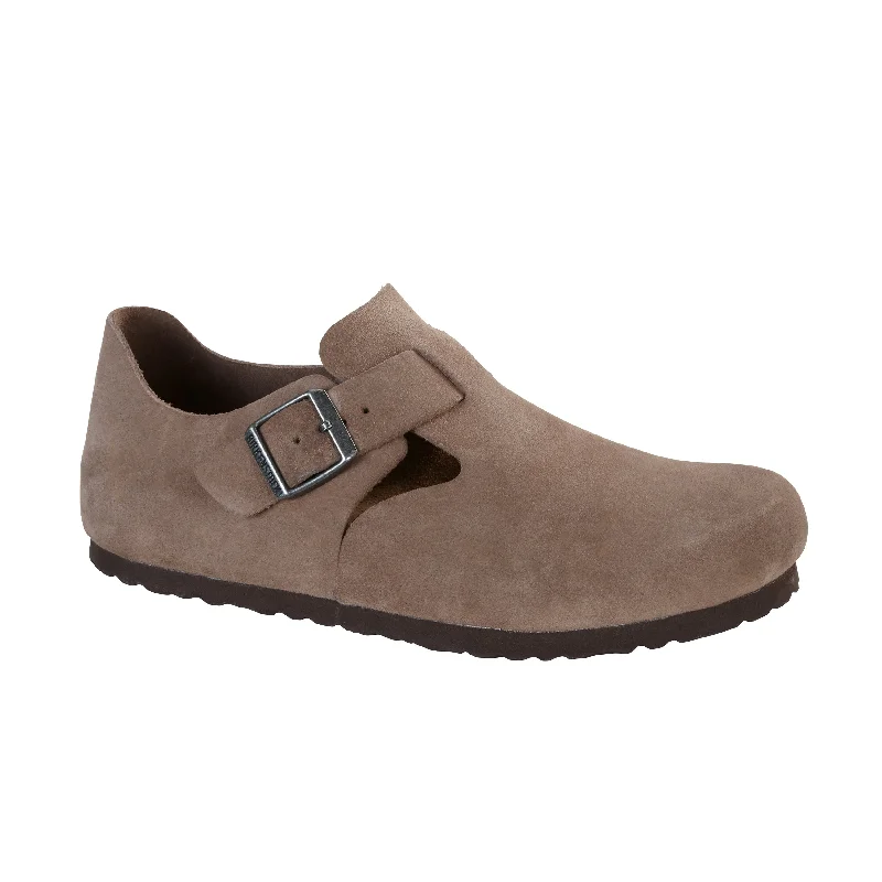 Comfy and stylish women's shoes for walkingLondon Taupe Suede Leather