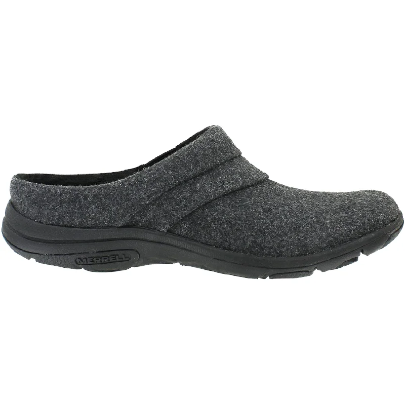 Comfy and cozy women's shoes for loungingWomen's Merrell Dassie Stitch Slide Black Wool