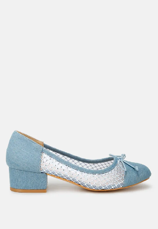 Comfy and casual women's shoes for the weekendOrami Rhinestone Detail Denim Ballerinas