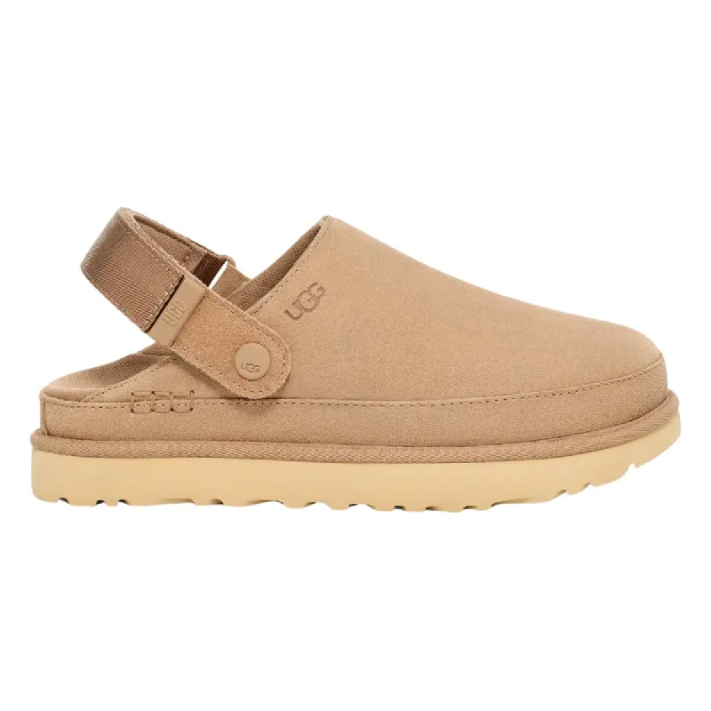 Comfy and stylish women's shoes for everyday comfortUGG Women's Goldenstar Clog Sand Suede