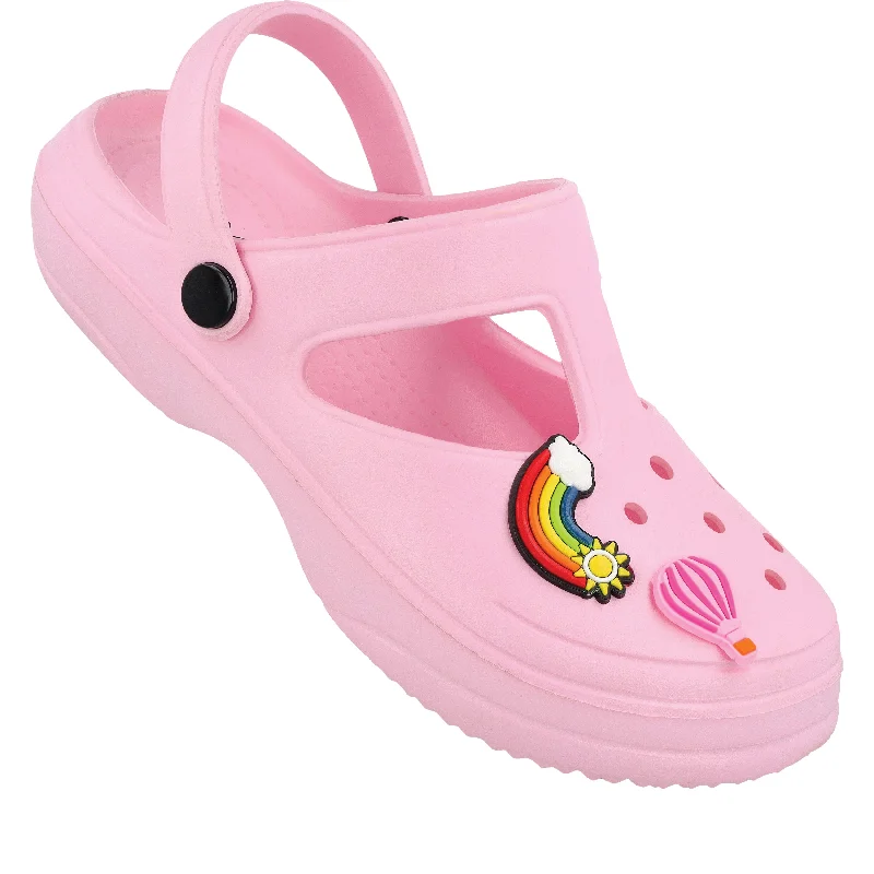 Practical and stylish women's shoes for travelWalkaroo Womens Clogs  - WC8912 Baby Pink