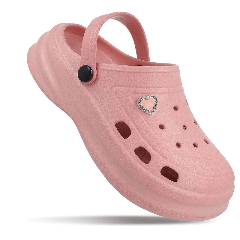 Chic and minimalist women's footwear trendsWalkaroo Women's Clogs  - WC8928 Peach