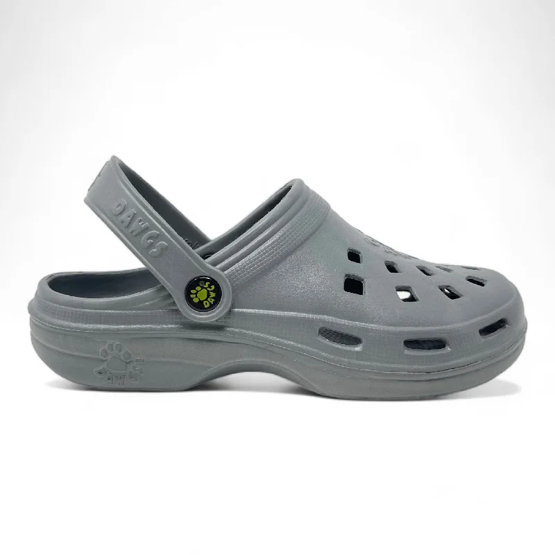 Elegant and sophisticated women's shoes for any formal eventWomen's Beach Dawgs Clogs - Flat Grey