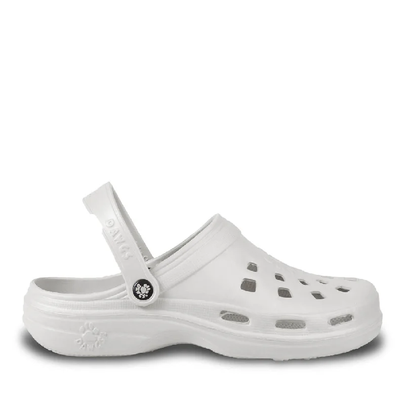 Versatile and stylish women's shoes for city walksWomen's Beach Dawgs Clogs - White