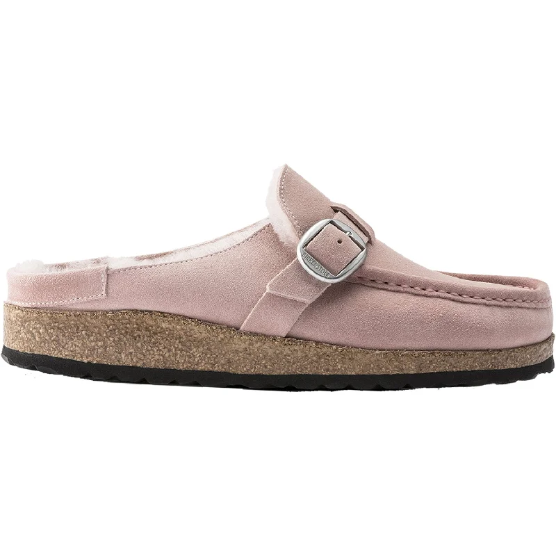 Durable and stylish women's shoes for active lifestylesWomen's Birkenstock Buckley Shearling Soft Pink Suede