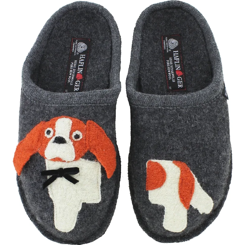 Comfy and stylish women's shoes for flat feetWomen's Haflinger Spaniel Grey Wool