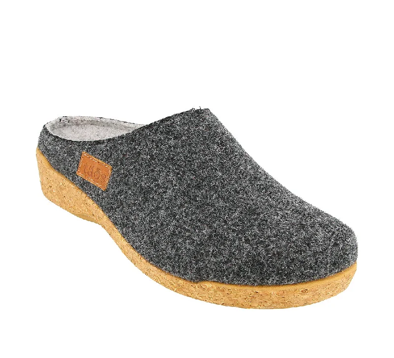 Comfy and cozy women's shoes for loungingWoollery - Charcoal