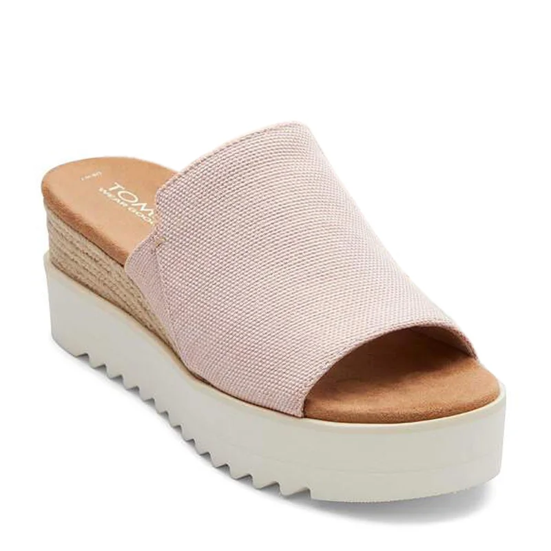 Chic and stylish women's shoes for fashion weekWomen's Shoes TOMS DIANA MULE Platform Wedge Sandals 10020748 BALLET PINK