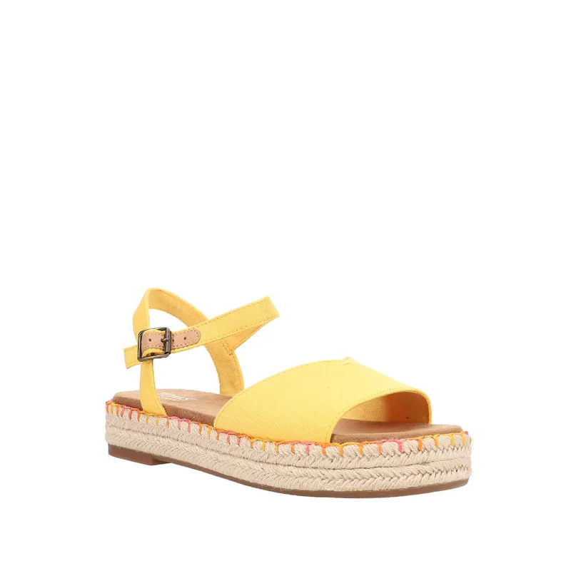 Elegantly crafted women's shoesWomen's Shoes TOMS ABBY Flatform Espadrille Sandals 10020816 YELLOW