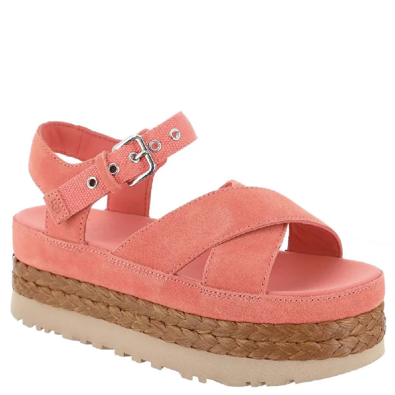 Bold and statement-making women's shoes for the bold and beautifulWomen's Shoes UGG AUBREY ANKLE Platform Wedges 1152711 VIBRANT CORAL