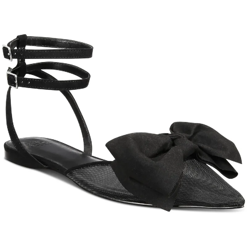 Comfy and stylish women's shoes for everyday casual wearAaj By Aminah Womens Sudana Bow Mesh Ankle Strap