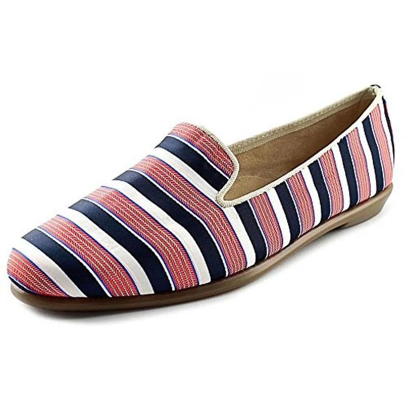 Stylish and comfortable women's shoes for long days at workAerosoles Womens Betunia Leather Slip On Smoking Loafers