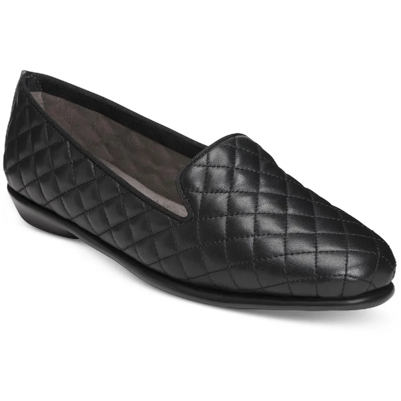 Durable and stylish women's shoes for active lifestylesAerosoles Womens Betunia Leather Smoking Loafers