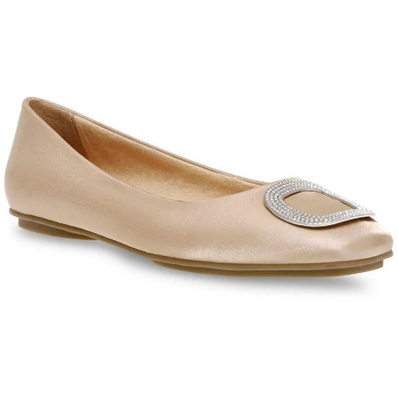 Stylish and elegant women's shoes for weddingsAnne Klein Womens Embellished Square Toe Moccasins