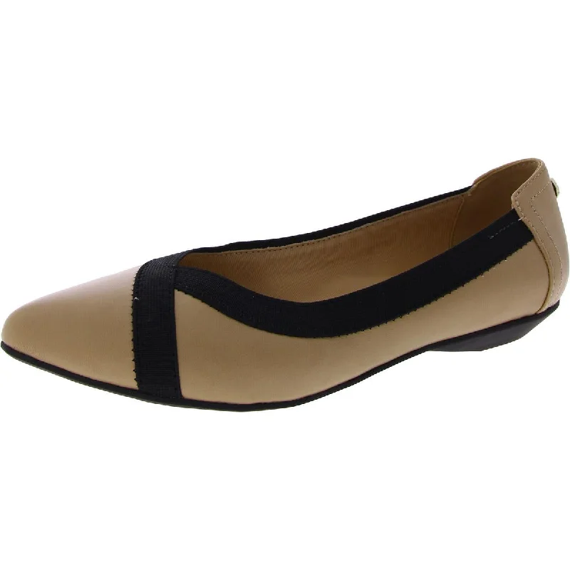 Chic and stylish women's shoes for fashion-conscious womenAnne Klein Womens Faux Leather Slip On Ballet Flats