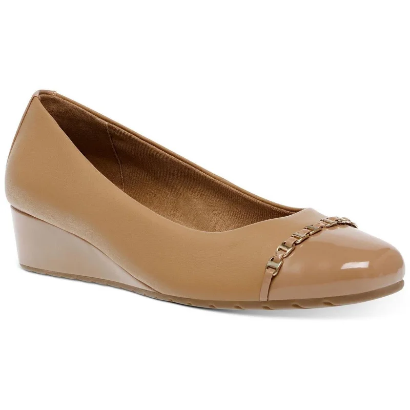 Stylish and practical women's shoes for rainy daysAnne Klein Womens Maysel Leather Slip On Ballet Flats