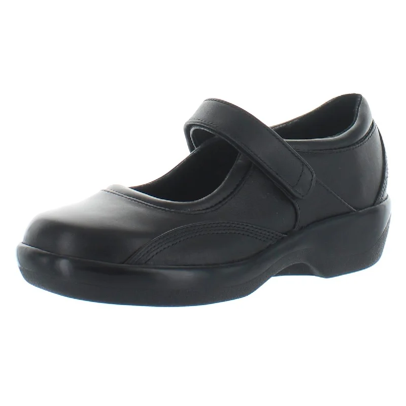 Comfy and cozy women's shoes for loungingApex Womens Ambulator Biomechanical Leather Diabetic Mary Janes