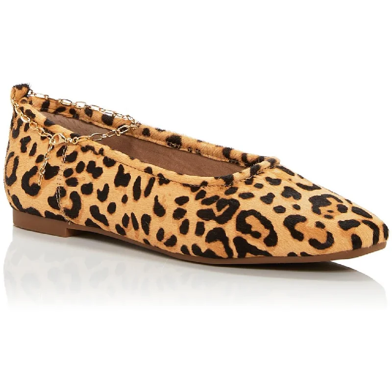 Flattering and figure-hugging women's footwearAqua Womens Gabby Cow Hair Leopard Ankle Strap