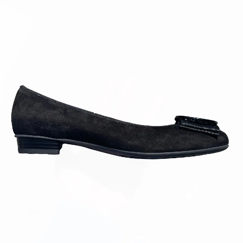 Elegant and classic women's shoes for bridal partiesAra Women's Bambi Black Suede