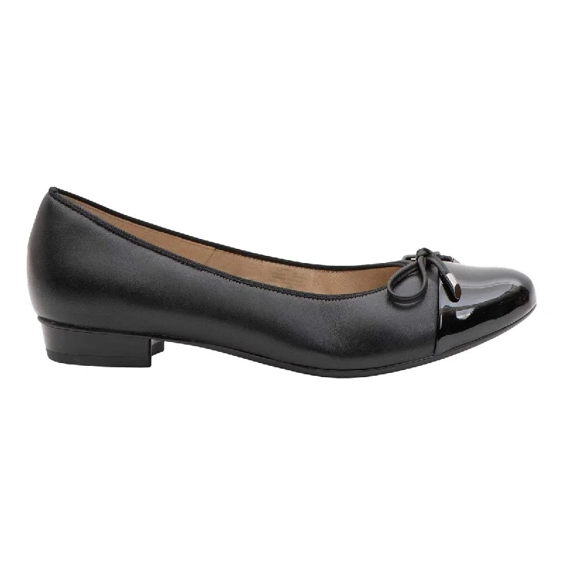 Stylish and affordable women's shoesAra Women's Belinda Leather/Patent Tip Black