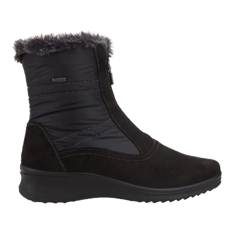 Stylish and comfortable women's shoes for long flightsAra Women's Mickinney Black Gore-Tex® Waterproof