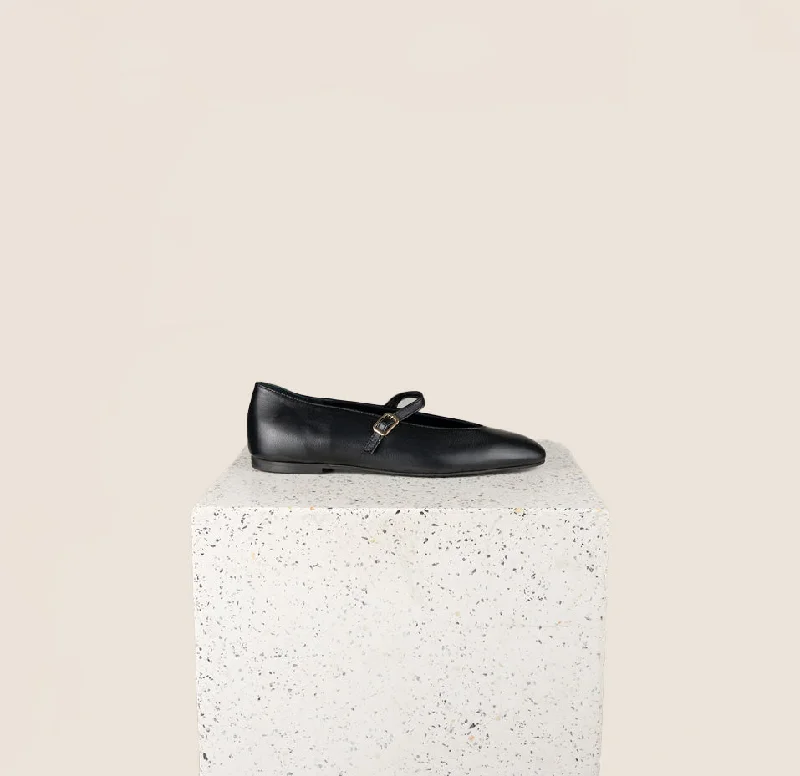 Comfy and stylish women's shoes for walkingBari - Black Leather