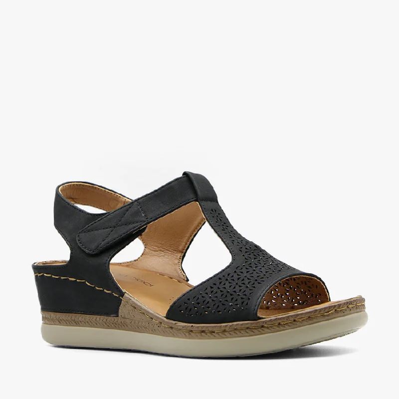 Stylish and supportive women's shoes for high archesBASIL BLACK
