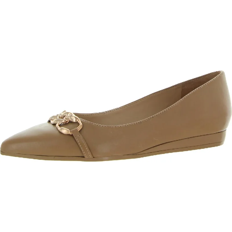 Comfy and stylish women's shoes for everyday comfortKatalie Womens Leather Almond Toe Ballet Flats
