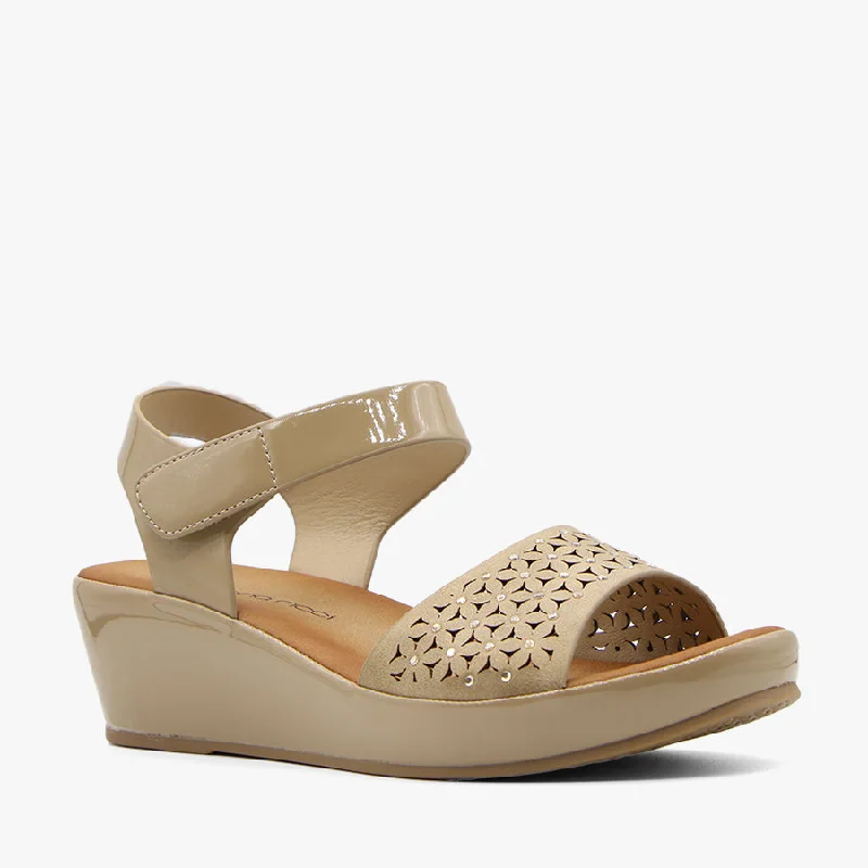 Exotic and bold women's shoe designsBLOSSOM TAUPE