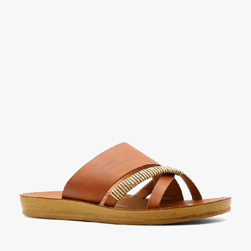 Elegant and sophisticated women's shoes for opera nightsBRIDE COGNAC