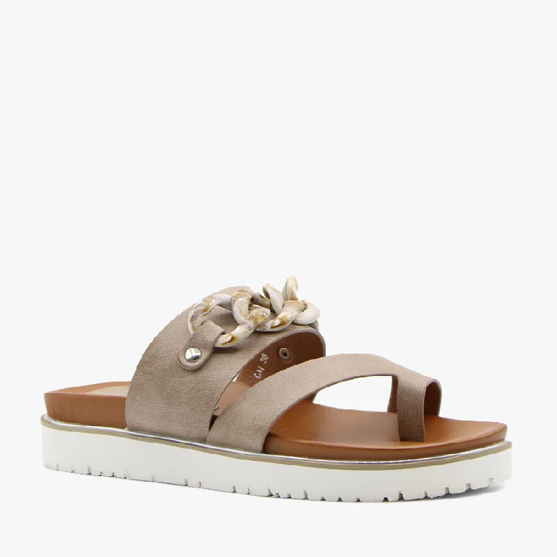 Bold and statement-making women's shoes for the bold and beautifulCAI TAUPE