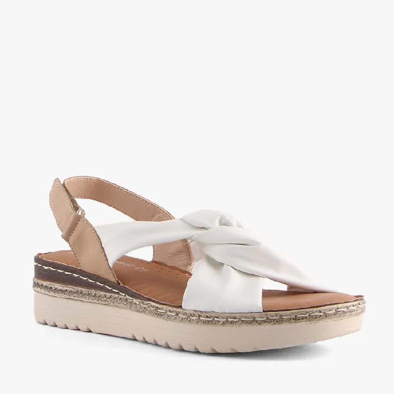 Stylish and elegant women's shoes for weddingsCAIRNS WHITE/LATTE