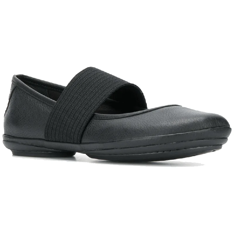 Flattering and stylish women's shoes for wide feetCamper Women's Right Nina Ballerina Black Leather