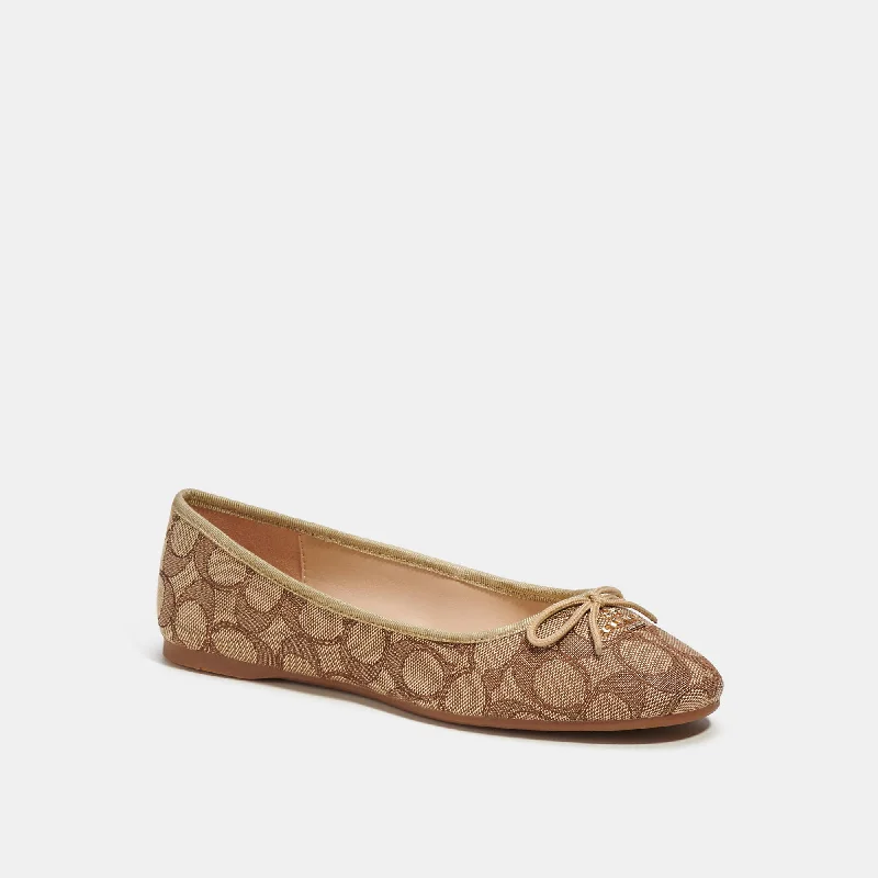 Elegant and sophisticated women's shoe stylesCoach Outlet Alina Ballet In Signature Jacquard