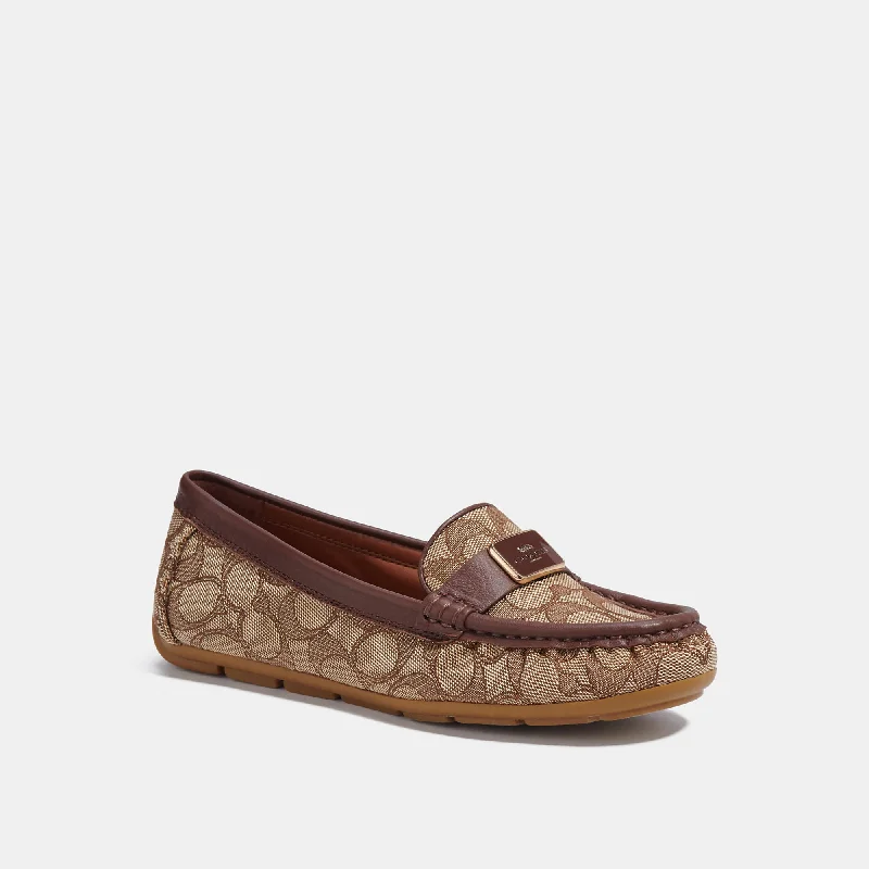 Chic and stylish women's shoes for garden partiesCoach Outlet Mona Driver In Signature Jacquard