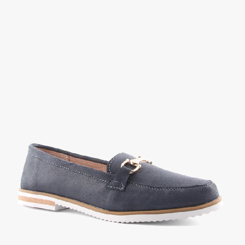 Comfy and stylish women's shoes for flat feetCRESSY NAVY BRUSHED