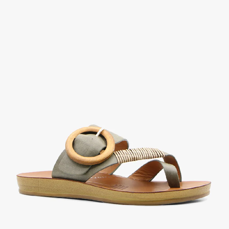 Comfy and stylish women's shoes for lounging around the houseDAMA KHAKI