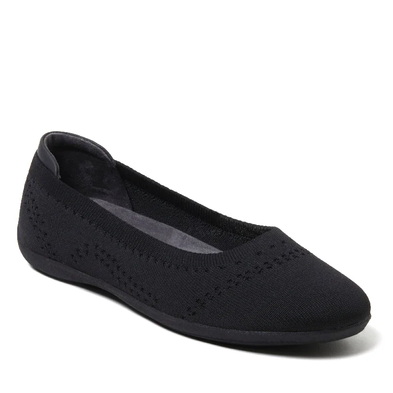 Comfy and stylish women's shoes for walkingDearfoams Women's Misty Ballet Flat Indoor/Outdoor Slip Ons