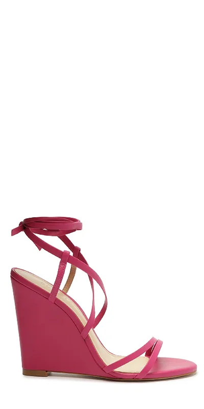 Comfy and stylish women's shoes for everyday casual wearDeonne Wedge Sandals In Hot Pink